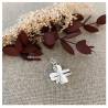 Pendentif Trèfle 4 Feuilles Porte Bonheur En Argent Massif 925/000