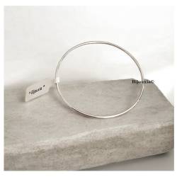 Bracelets Diamètre 6,2cm Triple Joncs En Argent Massif 925/1000