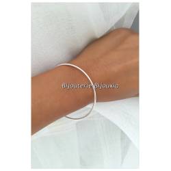 Bracelet Jonc Diamètre 6,2cm x 2mm Argent Massif 925/1000