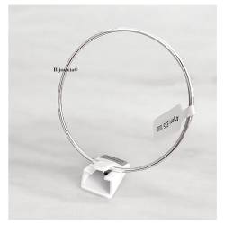 Bracelet Jonc Diamètre 6,2cm x 2mm Argent Massif 925/1000