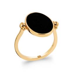 Bague Recto Verso En Laque...