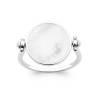 Bague Recto Verso Nacre En Argent Massif 925/1000 T50 à T60