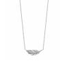 Collier Tendance "PLUME" Argent Massif Rhodié 925/1000 ZIRCONIUM