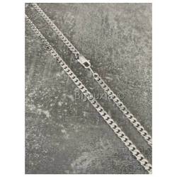 Bracelet 21CM x 4MM Maille Gourmette Argent Massif 925/1000