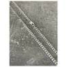 Bracelet 21CM x 4MM Maille Gourmette Argent Massif 925/1000