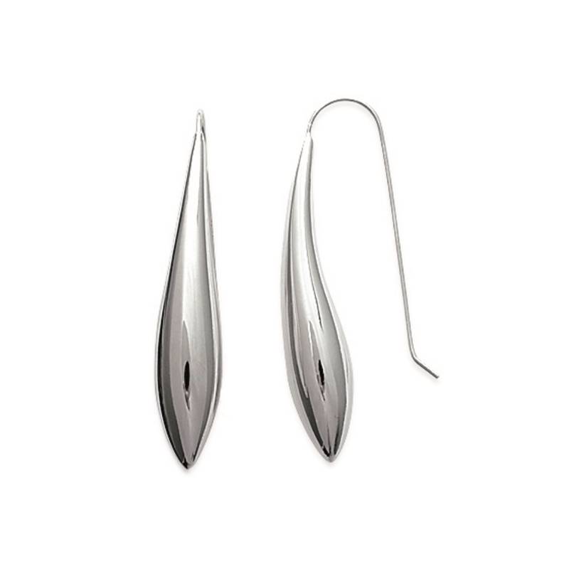Boucles D'oreilles goutte D'eau Argent Massif 925/1000 Rhodié