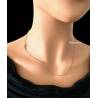 Chaîne Fine Maille forçat Réglable 40cm/45cm Plaqué Or 18 CARATS 750/000