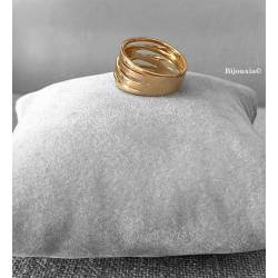 Bague Rangs Ajourés En Plaqué or 18 CARATS 750 Millièmes Tailles 50 à 60