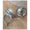 Boucles d’oreilles en argent 925/000 perle d’eau douce naturelle