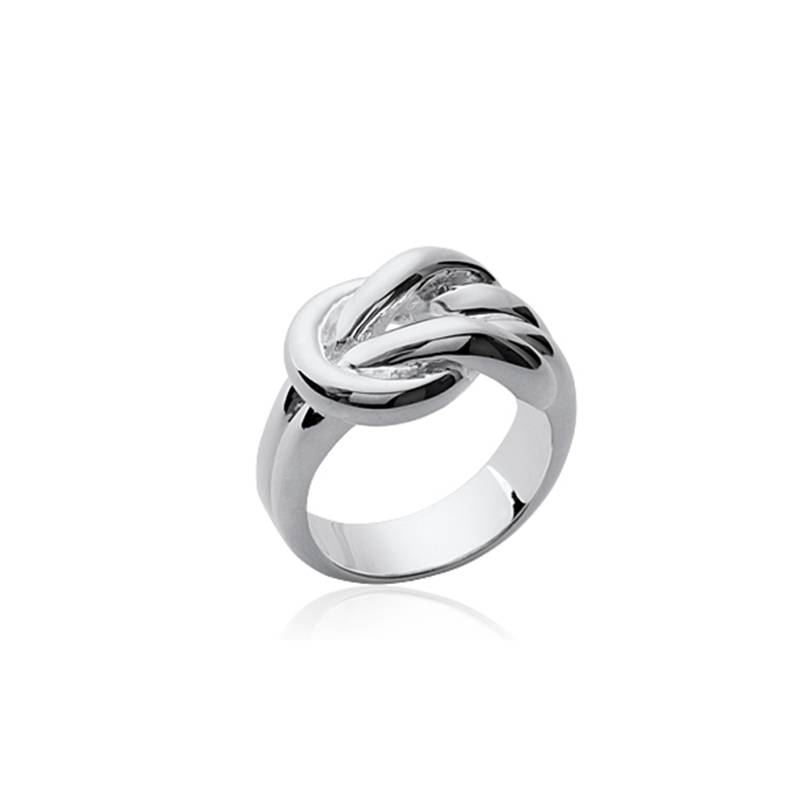 Bague Large Nœud Entrelacée En Argent Massif 925/1000 Tailles CHOIX
