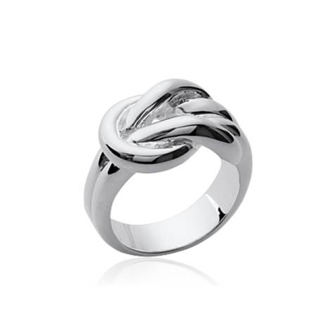 Bague Large Nœud Entrelacée En Argent Massif 925/1000 Tailles CHOIX