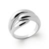Bague Large Entrelacée En Argent Massif Rhodié 925/000 T50 à 60