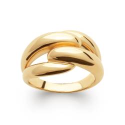 Bague Large Entrelacée En...