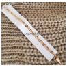 Bracelet Maille Grain de Café 22cm X 6,5 mm Plaqué Or Homme/Femme