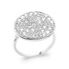 Bague Pavé Microserti Oxyde de Zirconium Argent Massif 925/000 T50 à T60