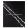 Chaîne Maille Grain De Café 50 cm x 4mm En Argent 925/1000