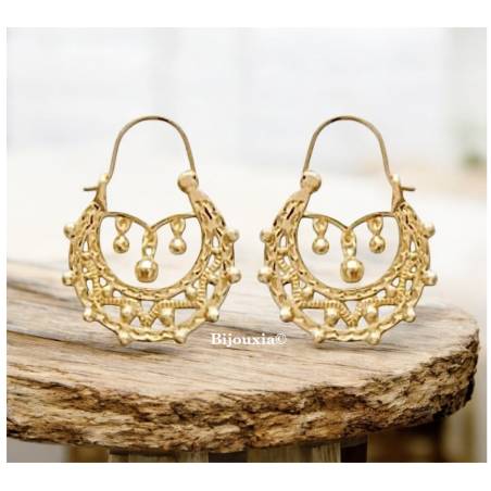 Créoles Savoyardes Plaqué Or 18 carats 750/000