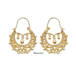 Créoles Savoyardes Plaqué Or 18 carats 750/000