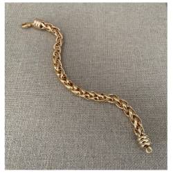 Bracelet Maille Palmier 19CM En Plaqué Or 18 Carats Bijoux Femme