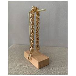 Bracelet Maille Palmier 19CM En Plaqué Or 18 Carats Bijoux Femme