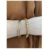Bracelet Maille Palmier 19CM En Plaqué Or 18 Carats Bijoux Femme