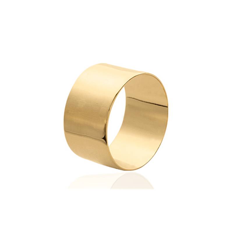 Bague Alliance Cylindre Plaqué or 18 CARATS 750/1000 T50 à T60