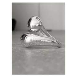 Bague Taille 50 PROMO Large Goutte d'eau Argent Massif 925/1000 Bijoux