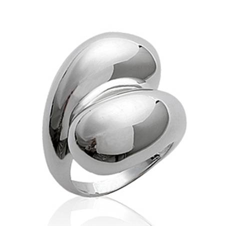 Bague Taille 50 PROMO Large Goutte d'eau Argent Massif 925/1000 Bijoux