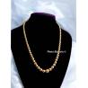 Collier Maille Boule En Chute 45CM En Plaqué Or 18 Carats