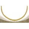 Collier Maille Boule En Chute 45CM En Plaqué Or 18 Carats