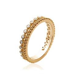 Bague Empierrée Double...