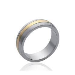 Bague Bicolore en Acier...