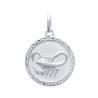 Pendentif Médaille Signe Zodiaque SCORPION Argent Massif 925/1000