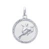Pendentif Médaille Signe Zodiaque Sagittaire Argent Massif 925/1000 Bijoux NEUF