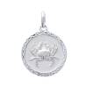 Pendentif Médaille Signe Zodiaque CANCER Argent Massif 925/1000