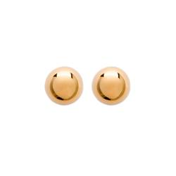 Boucles D'oreilles Boules 8MM Plaqué Or 18 Carats 750/000