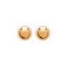 Boucles D'oreilles Boules 8MM Plaqué Or 18 Carats 750/000