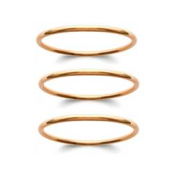 Bracelets Lot Triples Joncs Épais En Plaqué or 18 Carats 750/000 Diamètre 62MM ou 66MM