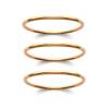Bracelets Lot Triples Joncs Épais En Plaqué or 18 Carats 750/000 Diamètre 62MM ou 66MM