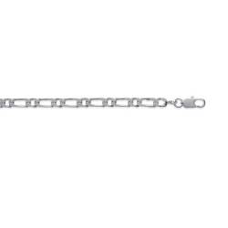 Chaîne 45CM X 3MM Figaro Alternée 1-1 Argent Massif 925/1000
