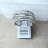 Bague Multi Rangs ZIRCONIUM Entrelacés Argent Massif 925/000 Rhodié CHOIX
