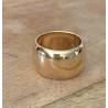 Grosse Bague Cylindre En Plaqué Or 18 Carats 750/000 Tailles CHOIX T50 à 60