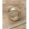Grosse Bague Cylindre En Plaqué Or 18 Carats 750/000 Tailles CHOIX T50 à 60