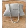 Collier Maille Corde Robuste Argent Massif 925/1000 Rhodié