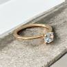 Bague Solitaire Plaqué Or 18 CARATS 750/000 Tailles 50 à 64
