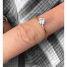 Bague Solitaire Plaqué Or 18 CARATS 750/000 Tailles 50 à 64