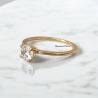 Bague Solitaire Plaqué Or 18 CARATS 750/000 Tailles 50 à 64