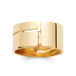 Bague Cylindre - Ouverte En Plaqué Or 18 Carats 750/000 Tailles CHOIX T50 à 60