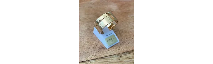 Bague Cylindre - Ouverte En Plaqué Or 18 Carats 750/000 Tailles CHOIX T50 à 60