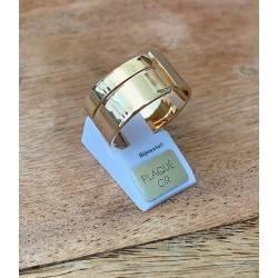 Bague Cylindre - Ouverte En Plaqué Or 18 Carats 750/000 Tailles CHOIX T50 à 60